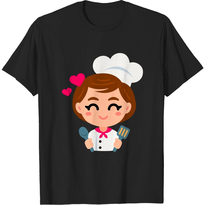 T-shirt de Chef pour Hommes en Noir — T-shirts pour hommes