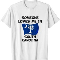 T-shirt Someone In South Carolina Loves Me pour hommes — T-shirts pour hommes