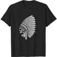 Indian Chief Skull T-shirt for Men