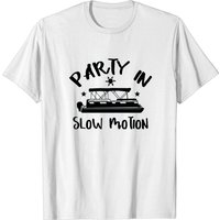 T-shirt pour hommes Party In Slow Motion Pontooning — T-shirts pour hommes