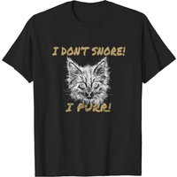 T-shirt I Don't Snore I Pur pour hommes - Noir