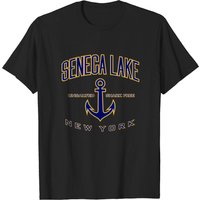 T-shirt pour hommes Seneca Lake en noir