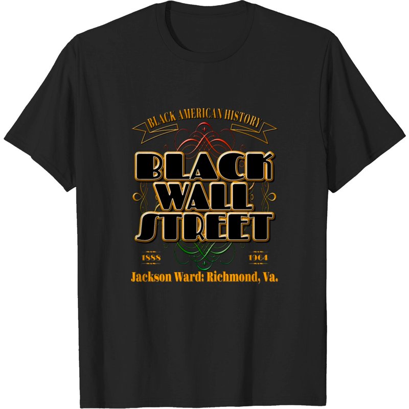 T-shirt pour hommes Black Wall Street - Jackson Ward Richmond, VA — T-shirts pour hommes