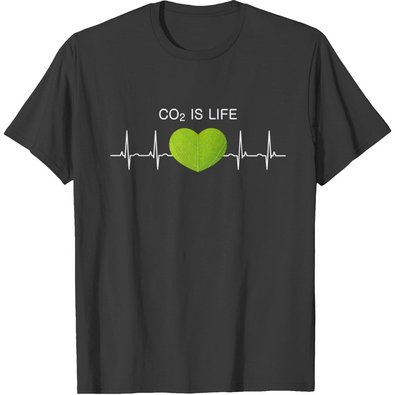 T-shirt Co2 Is Life Heartbeat — T-shirts pour hommes