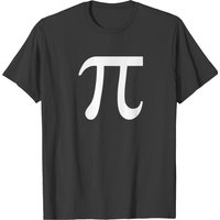 T-shirt Symbole Pi pour Hommes en Noir