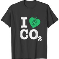 T-shirt I Love CO2 pour hommes en noir