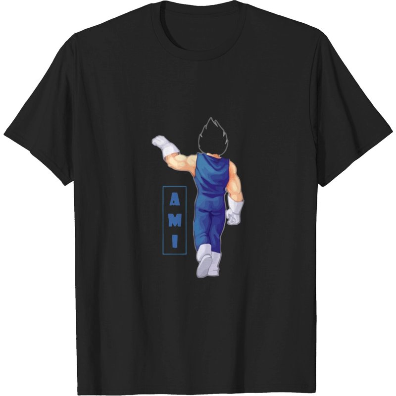 T-shirt Noir pour Hommes Vegeta — T-shirts pour hommes