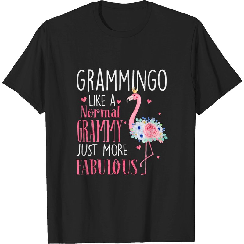 T-shirt Flamingo Grammingo Comme Un Grammy Normal Pour Hommes — T-shirts pour hommes