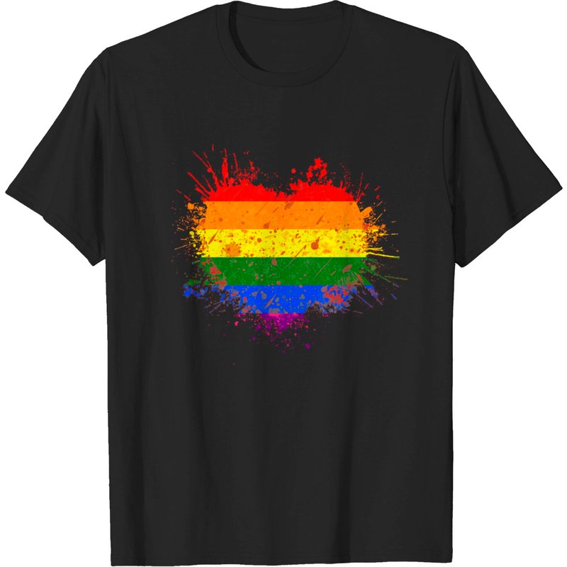 T-shirt LGBT Fierté pour hommes en noir — T-shirts pour hommes