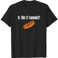 T-shirt Is This A Sandwich? pour hommes en noir — T-shirts pour hommes