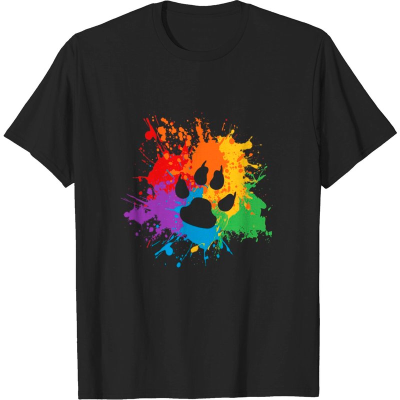 Furry Pride T-shirt for Men in Black