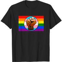 T-shirt Premium LGBT Gay Trans Pride BLM Fist Flag pour hommes
