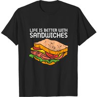 La vie est meilleure avec des sandwiches - T-shirt pour hommes