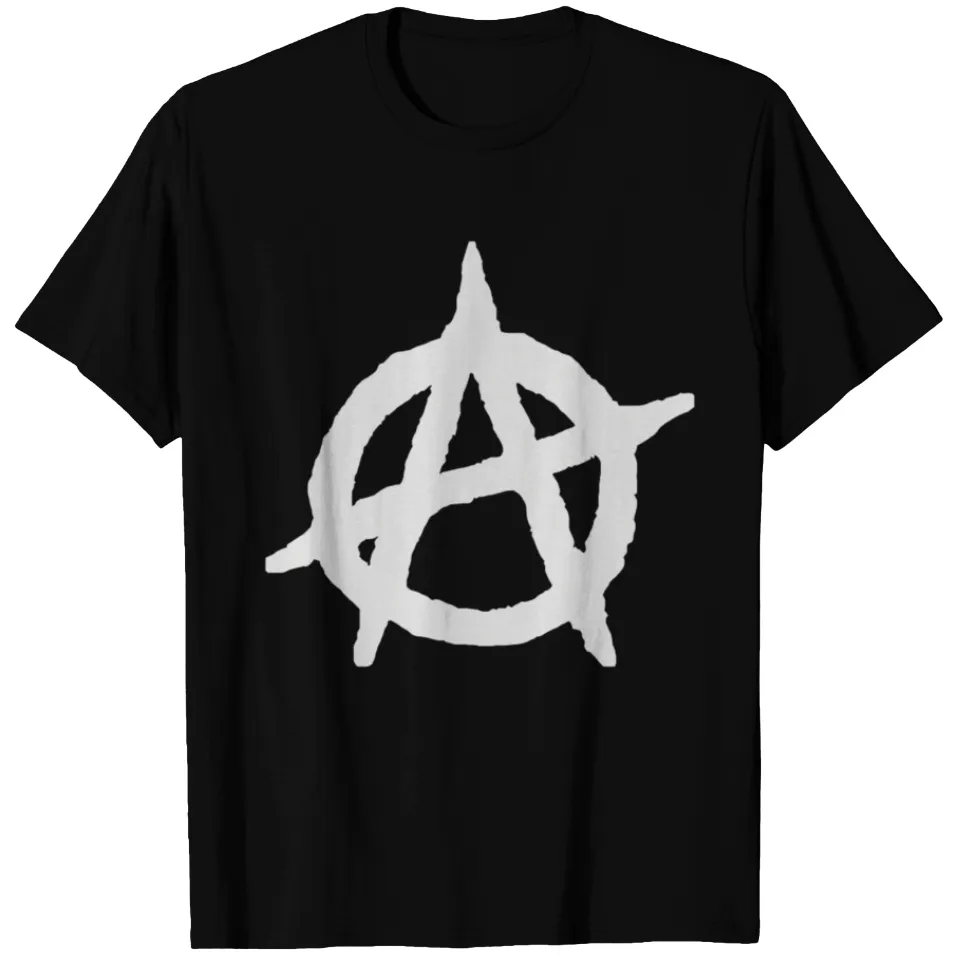 T-shirt Anarchiste Anarchy pour hommes en noir