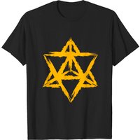 T-shirt pour hommes avec symbole Merkaba en géométrie sacrée