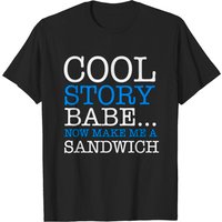 T-shirt Make Me A Sandwich pour hommes en noir — T-shirts pour hommes