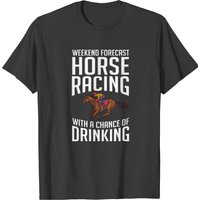 Horse Racing Race Track Number Derby T-Shirt for Men