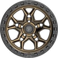 Fittipaldi Offroad FT112AB Satin Bronze Wheel with Black Lip - 17x9 — Wheels & Rims