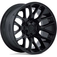 Roues Moto Metal MO816 Overlook Blackout - 20x10 - 5x114.3 — Roues et jantes
