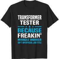 Transformer Tester T-shirt for Men in Black