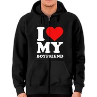 Hoodie zippé I Love My Boyfriend