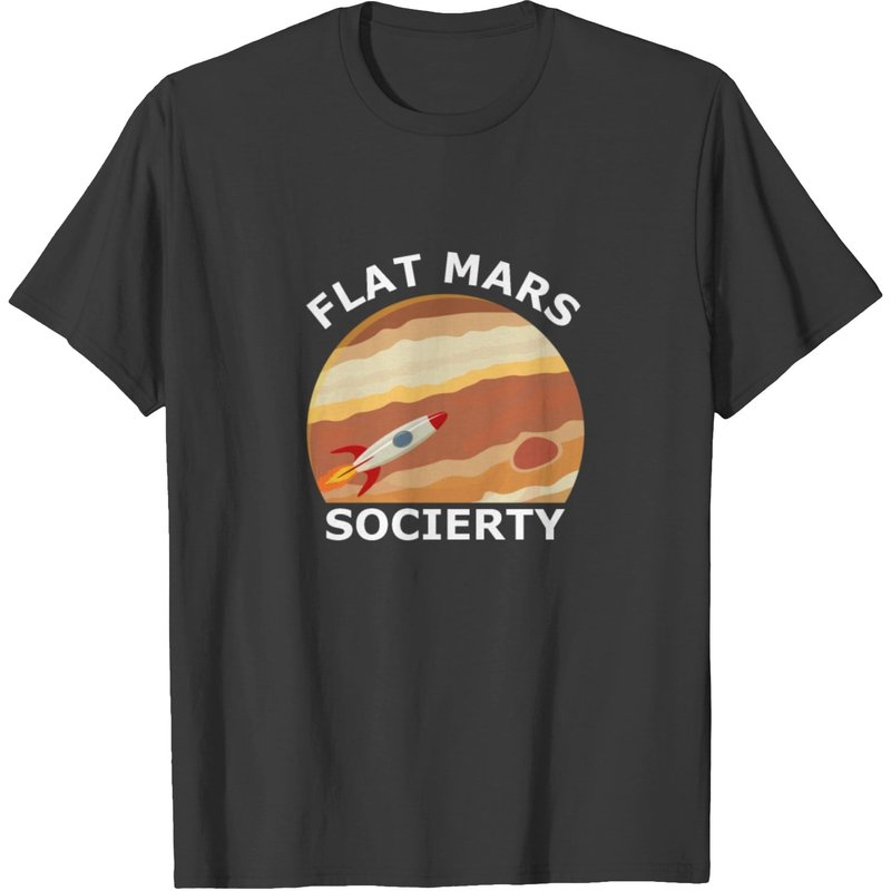 T-shirt Flat Mars Society pour hommes — T-shirts pour hommes