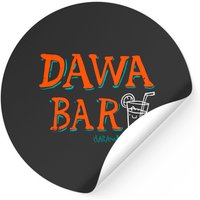 Autocollants Dawa Bar - Style carré classique