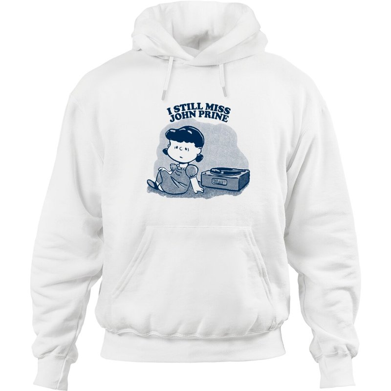 Hoodie I Still Miss John Prine Design Fan Vinyl — Sweats à capuche pour hommes