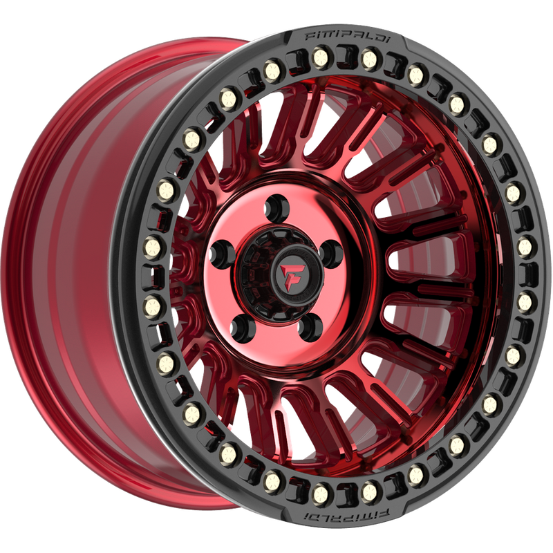 Fittipaldi Offroad FB152R Red Wheel with Black Lip - 17x9 -5x127 — Wheels & Rims
