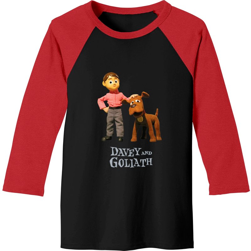 T-shirts de baseball Davey And Goliath - Dessins animés du samedi matin — T-shirts pour hommes