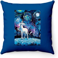 Van Gogh Never Saw The Last - Unicorn - Throw Pillows