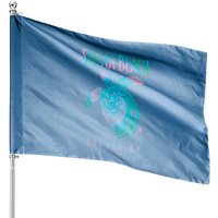 Siesta Beach Sea Turtle House Flag — Decorative Flags