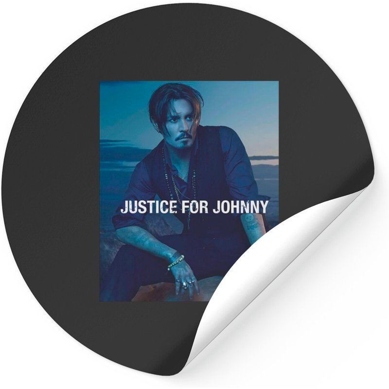 Justice For Johnny Depp Stickers - Classic Square Style