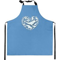 Beluga Whales Heart Symbol Valentine Day Kitchen Apron