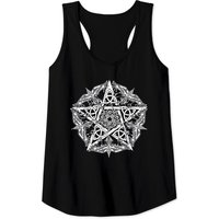 Celtic Raven Pentagram Tank Top for Men - Black