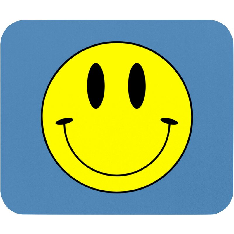 Tapis de Souris Smiley Face pour Carolina Blue — Tapis de souris et sous-mains