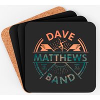 Sous-verres avec logo de Dave Matthews Band - Fond en liège durable