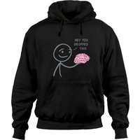 Hoodies Unisex Noir Hey You Dropped This — Sweats à capuche pour hommes
