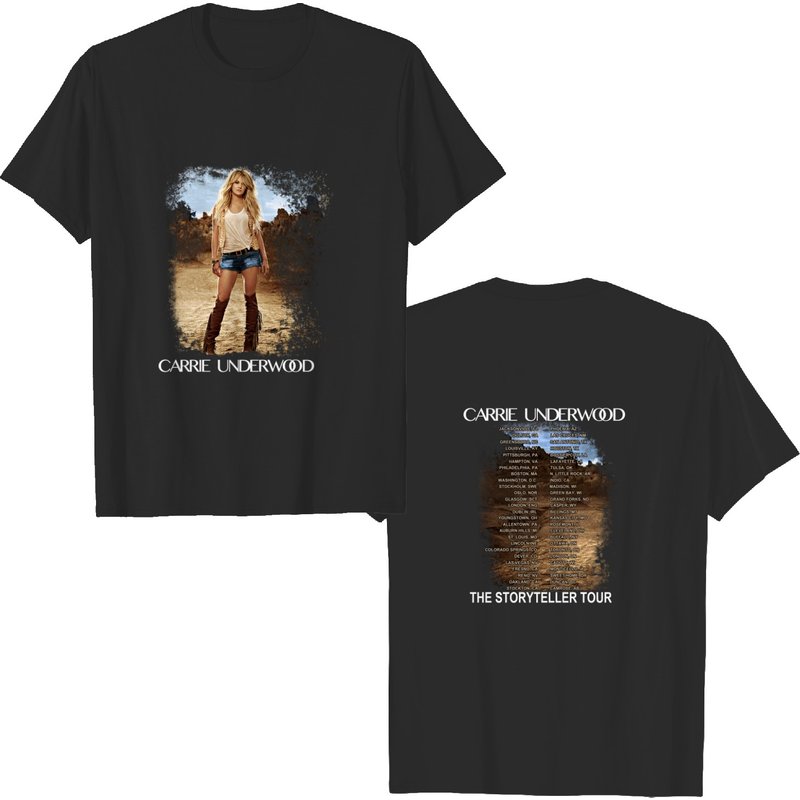 T-shirt double face Carrie Underwood 2016 The Storyteller Tour — T-shirts pour hommes