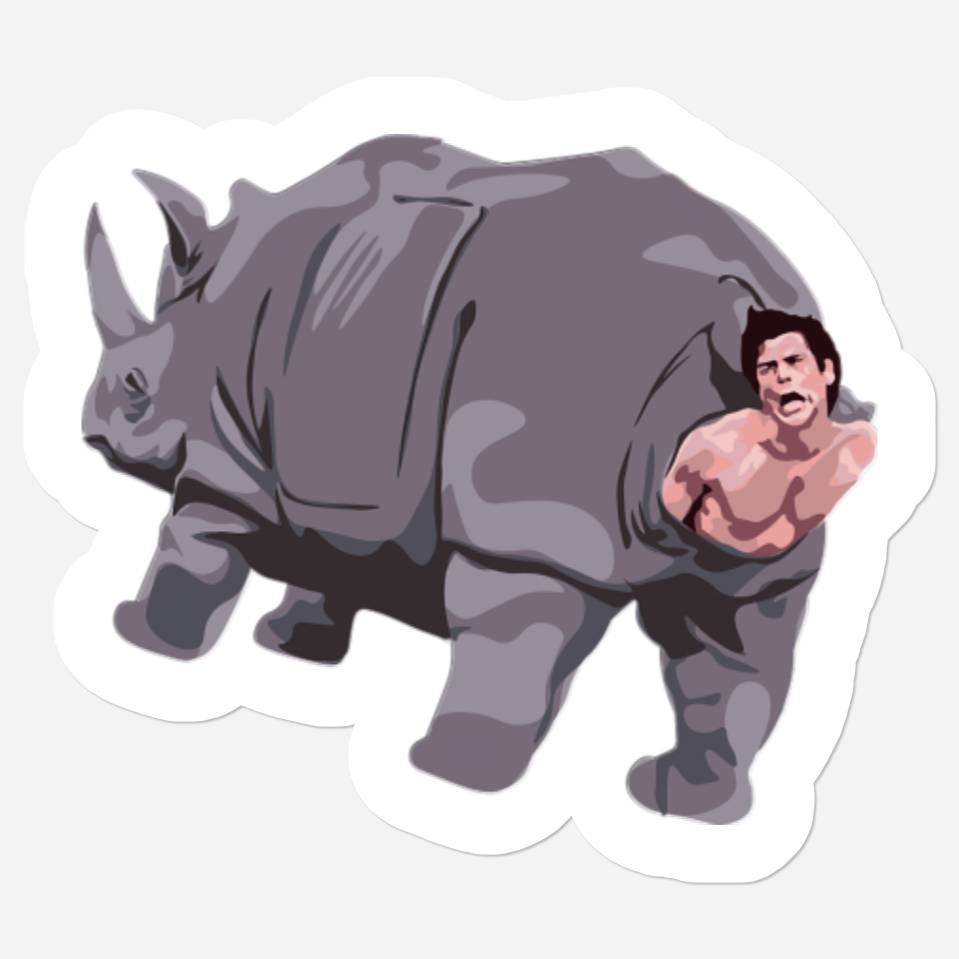 Ace Rhino - Ace Ventura Stickers — Stickers & Decals