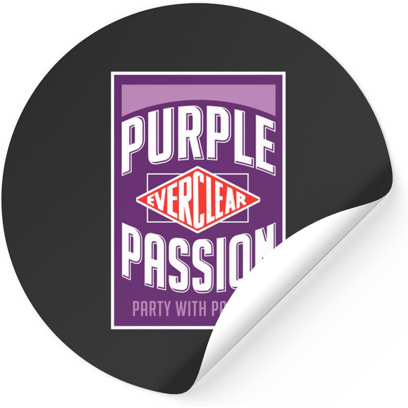 Purple Passion Stickers - Classic Square Design — Stickers & Decals