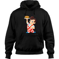 Hoodie Unisexe Bob The Big Boy Burger Noir — Sweats à capuche pour hommes