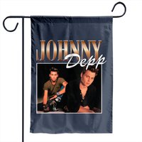 Drapeaux de jardin Johnny Depp - Impression double face — Drapeaux décoratifs