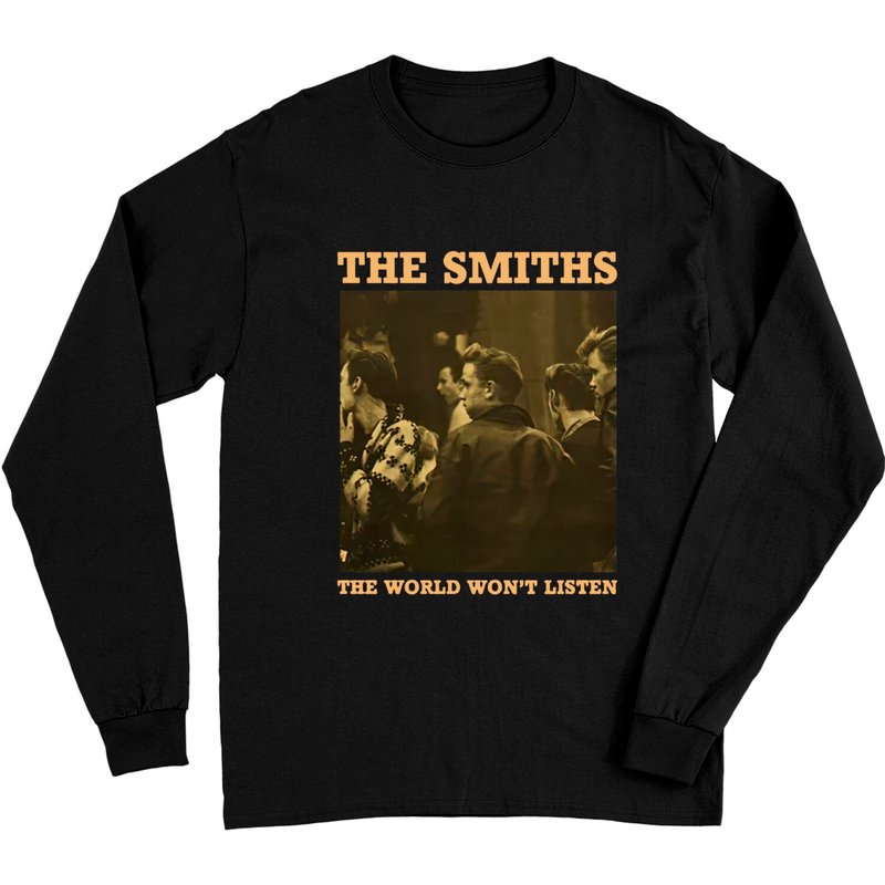 The Smiths The World Won't Listed T-Shirt à Manches Longues — T-shirts pour hommes