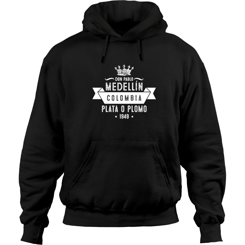 Don Pablo - Pablo Escobar Sweatshirts Unisex Noires — Sweats à capuche pour hommes