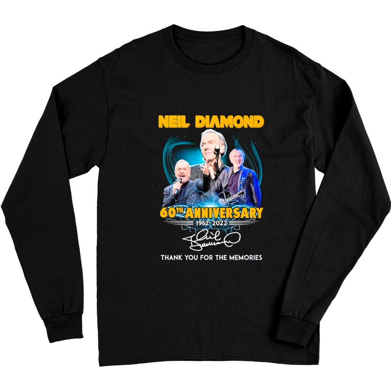 T-shirt à manches longues du 60e anniversaire de Neil Diamond — T-shirts pour hommes