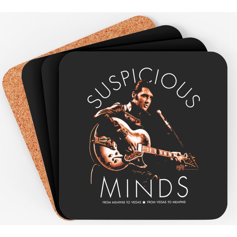 Sous-verre Elvis Presley Suspicious Minds — Sous-verres et napperons