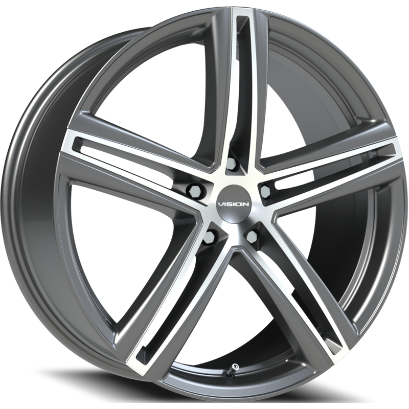 Jantes Vision 640 Nitrous GBMF Gunmetal Usinées 20x8.5 — Roues et jantes