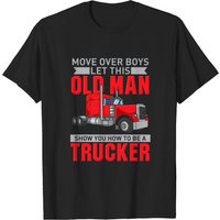 T-shirt Trucker Cadeau Vieil Homme pour Hommes