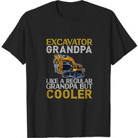 T-shirt Excavator Grandpa pour hommes
